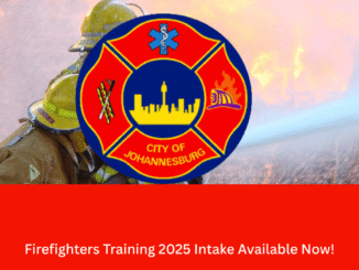 Johannesburg Firefighters undergoing physical training for the 2025 intake programme