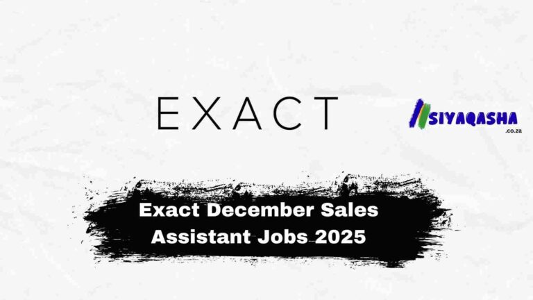 Exact December Jobs for Sales Assistants 2025