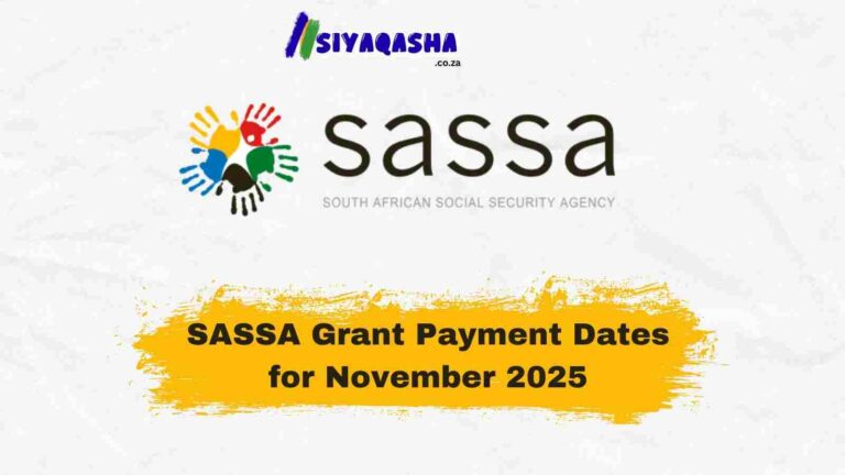 SASSA Announces November 2025 Grant Payment Dates