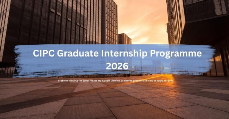 CIPC Graduate Internship Programme 2026