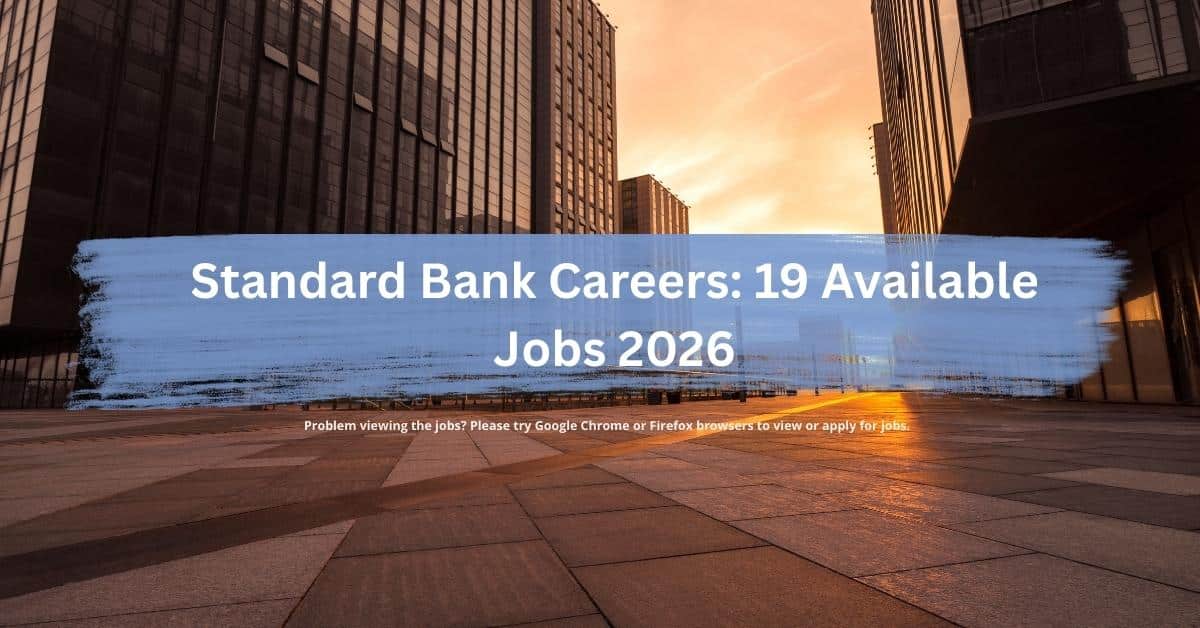 Standard Bank careers and job opportunities in South Africa
