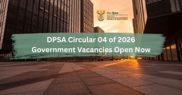 DPSA Circular 04 of 2026 Government Vacancies Open Now