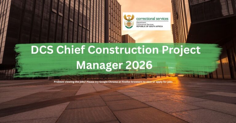 DCS Chief Construction Project Manager 2026
