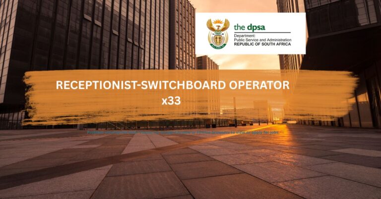 Receptionist-Switchboard Operator X33