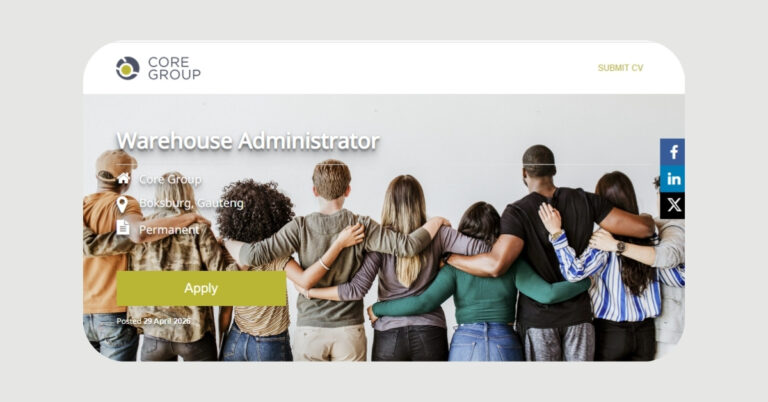 New Core Group Warehouse Vacancy 2026: Apply Today!
