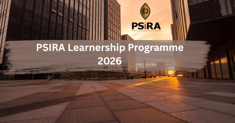 PSIRA Learnership Programme 2026