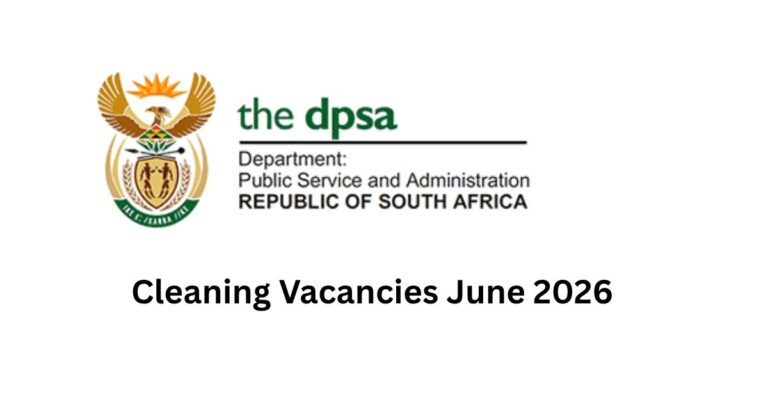 Government Cleaner Vacancies 2026: Apply Now!