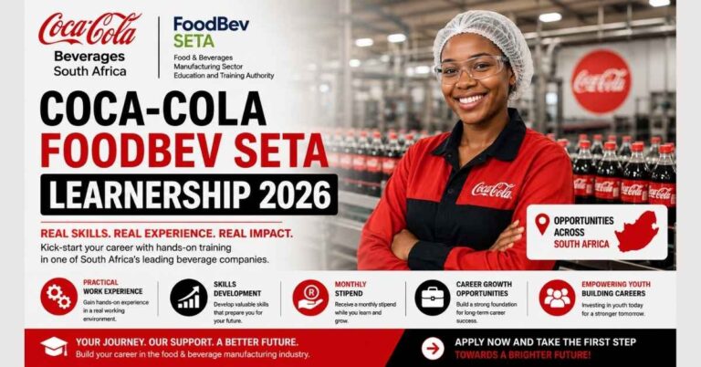 Coca-Cola FoodBev SETA Learnership 2026 Applications Now Open Across South Africa
