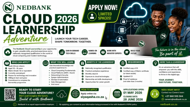 Nedbank Cloud Learnership 2026: Application Guide & Benefits
