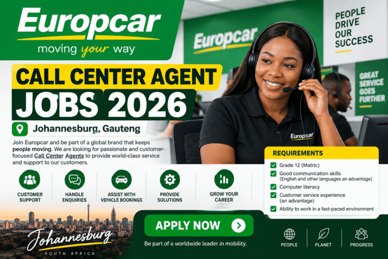 Europcar Call Center Agent Jobs 2026 in Johannesburg