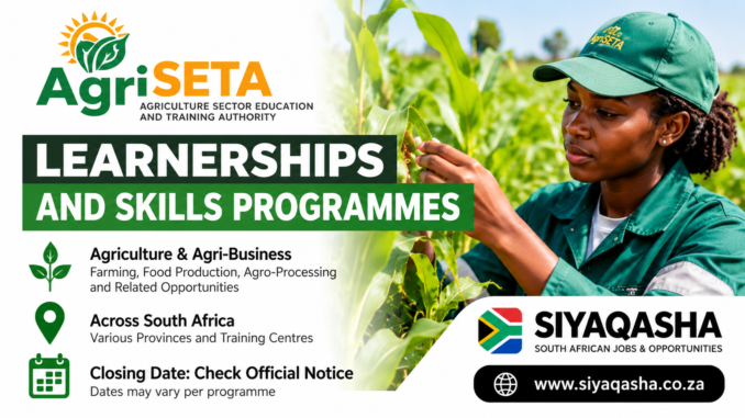 AgriSETA Learnerships In The Field AgriSETA Learnerships In The Field