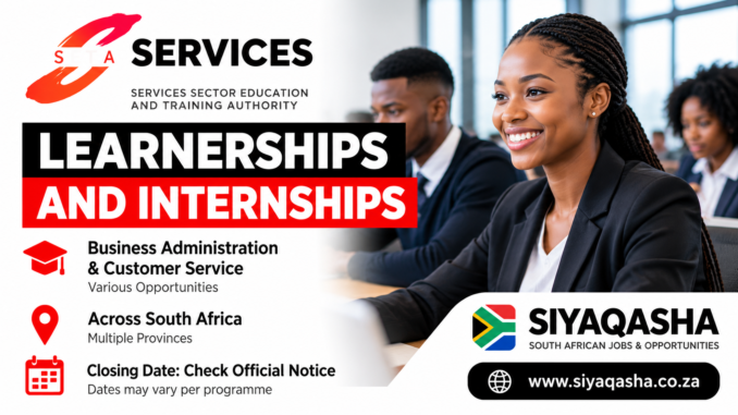 SETA Learnerships And Internships