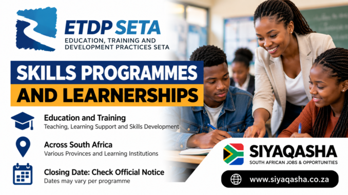 Skills Programmes And Learnerships Banner Skills Programmes And Learnerships Banner