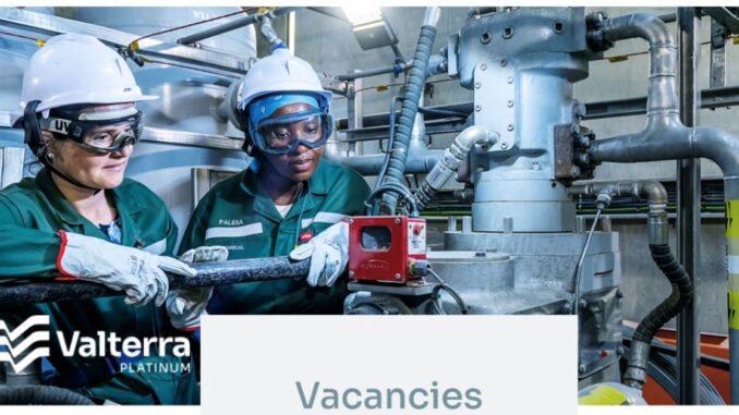 Valterra Platinum Engineering Learnership